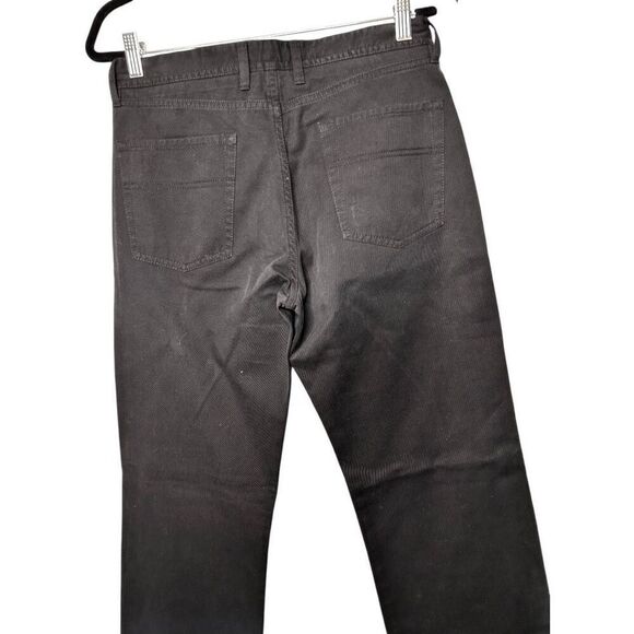 Zara Man Black Chino Pants Size 31 Cotton Textured Classic Closet Staple - Picture 9 of 9